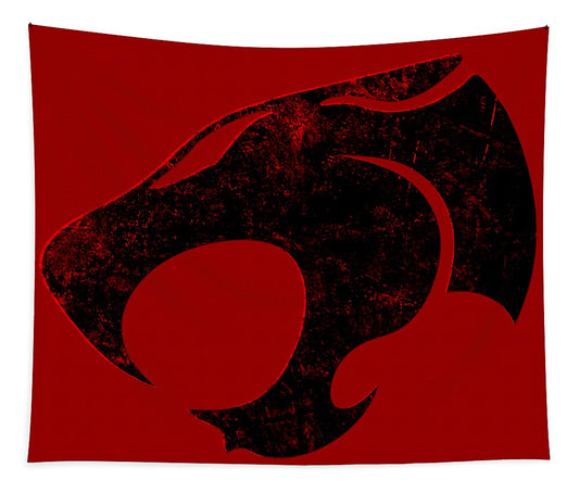Thundera Distressed Thundercats Sign - Tapestry