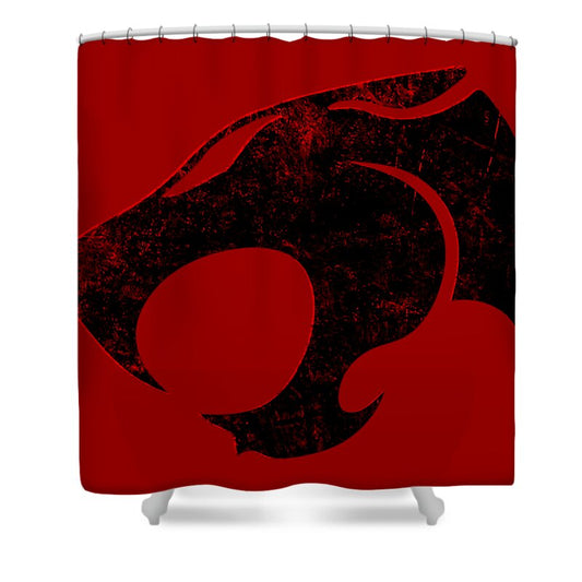 Thundera Distressed Thundercats Sign - Shower Curtain