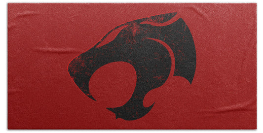 Thundera Distressed Thundercats Sign - Beach Towel