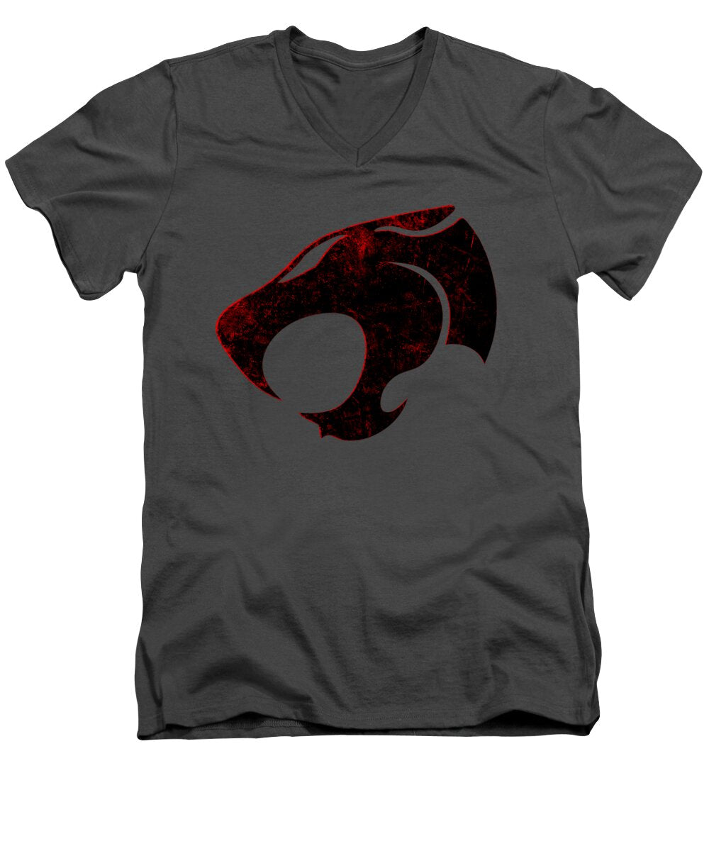 Thundera Distressed Thundercats Sign - Men's V-Neck T-Shirt