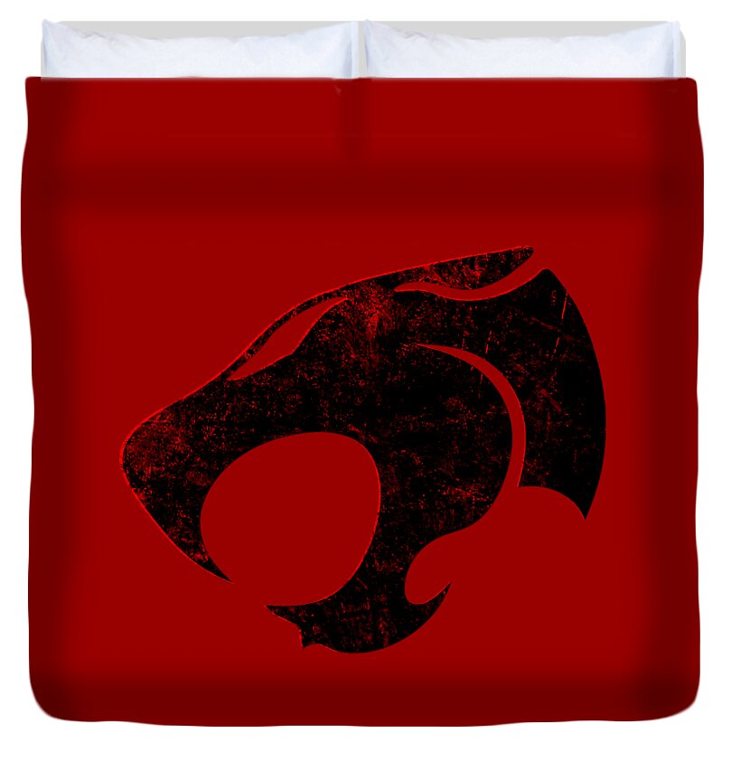 Thundera Distressed Thundercats Sign - Duvet Cover