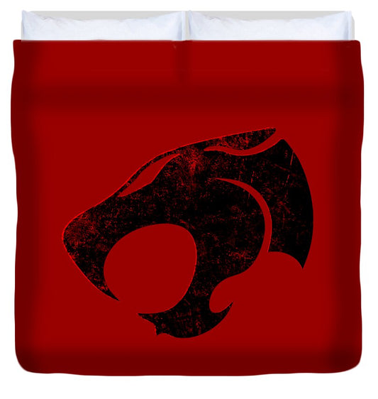 Thundera Distressed Thundercats Sign - Duvet Cover