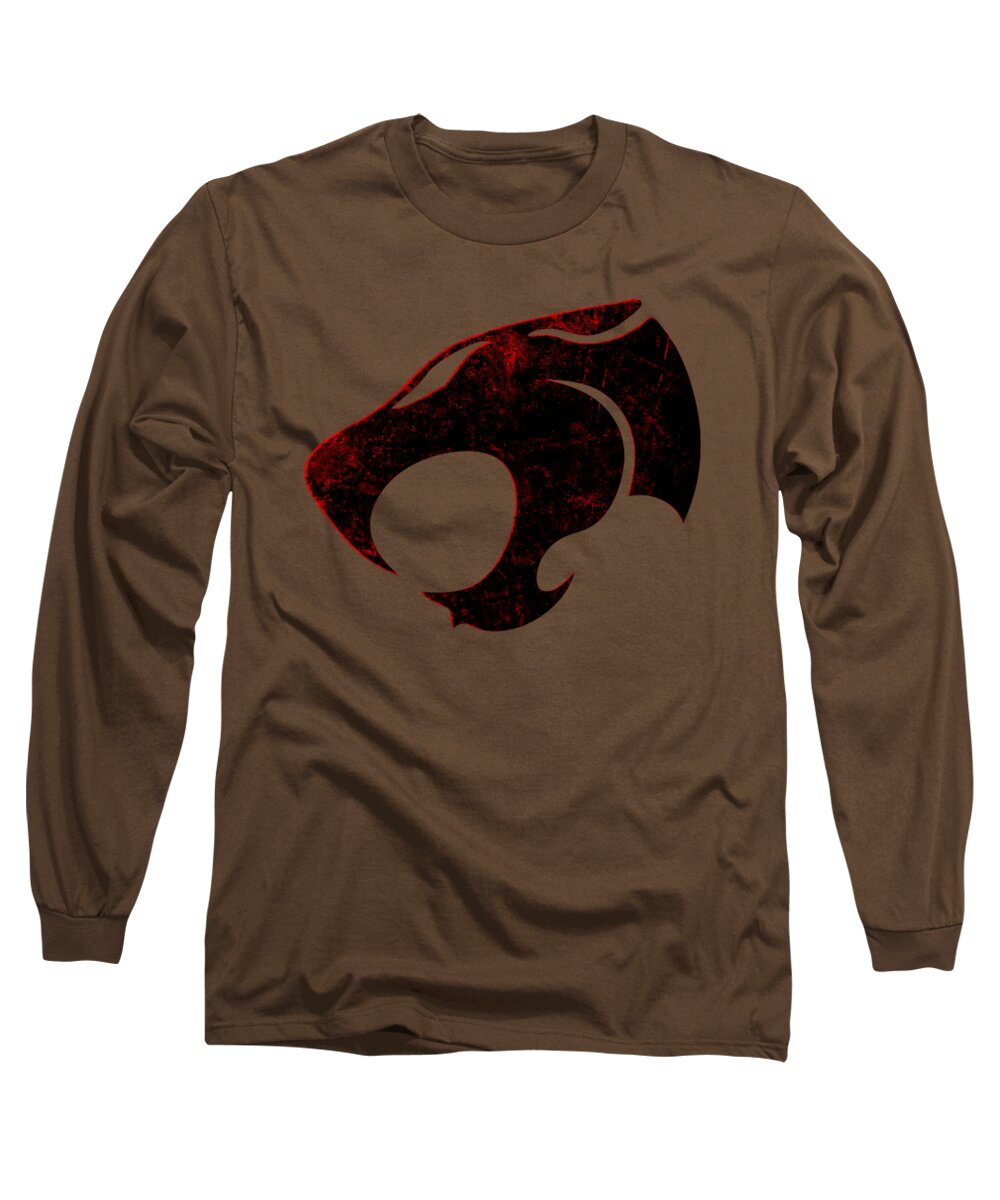 Thundera Distressed Thundercats Sign - Long Sleeve T-Shirt