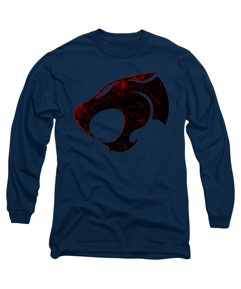 Thundera Distressed Thundercats Sign - Long Sleeve T-Shirt