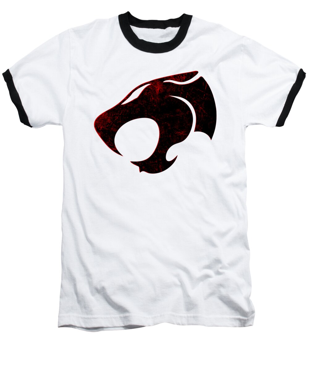 Thundera Distressed Thundercats Sign - Baseball T-Shirt