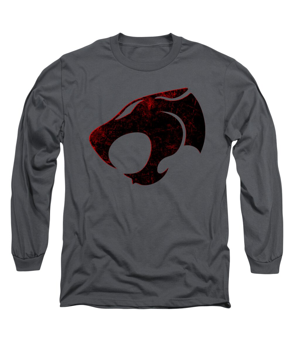 Thundera Distressed Thundercats Sign - Long Sleeve T-Shirt