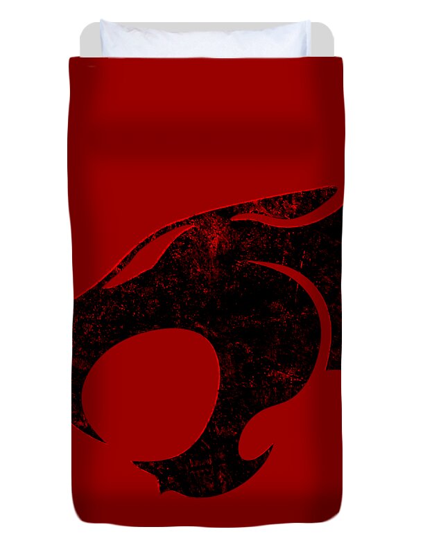 Thundera Distressed Thundercats Sign - Duvet Cover
