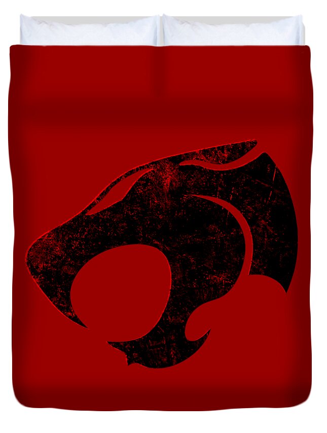 Thundera Distressed Thundercats Sign - Duvet Cover