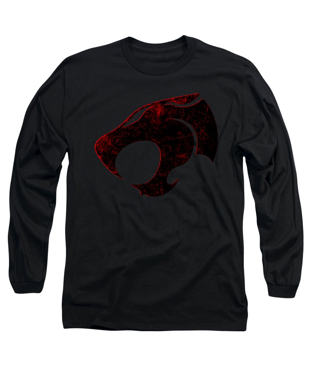 Thundera Distressed Thundercats Sign - Long Sleeve T-Shirt