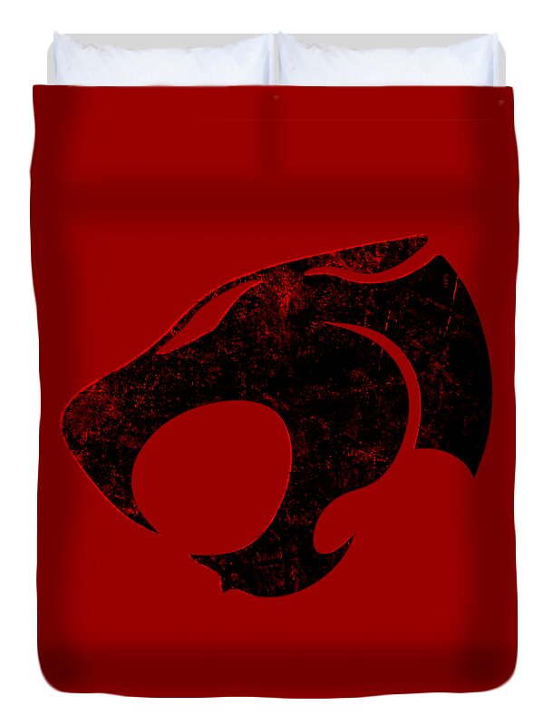 Thundera Distressed Thundercats Sign - Duvet Cover