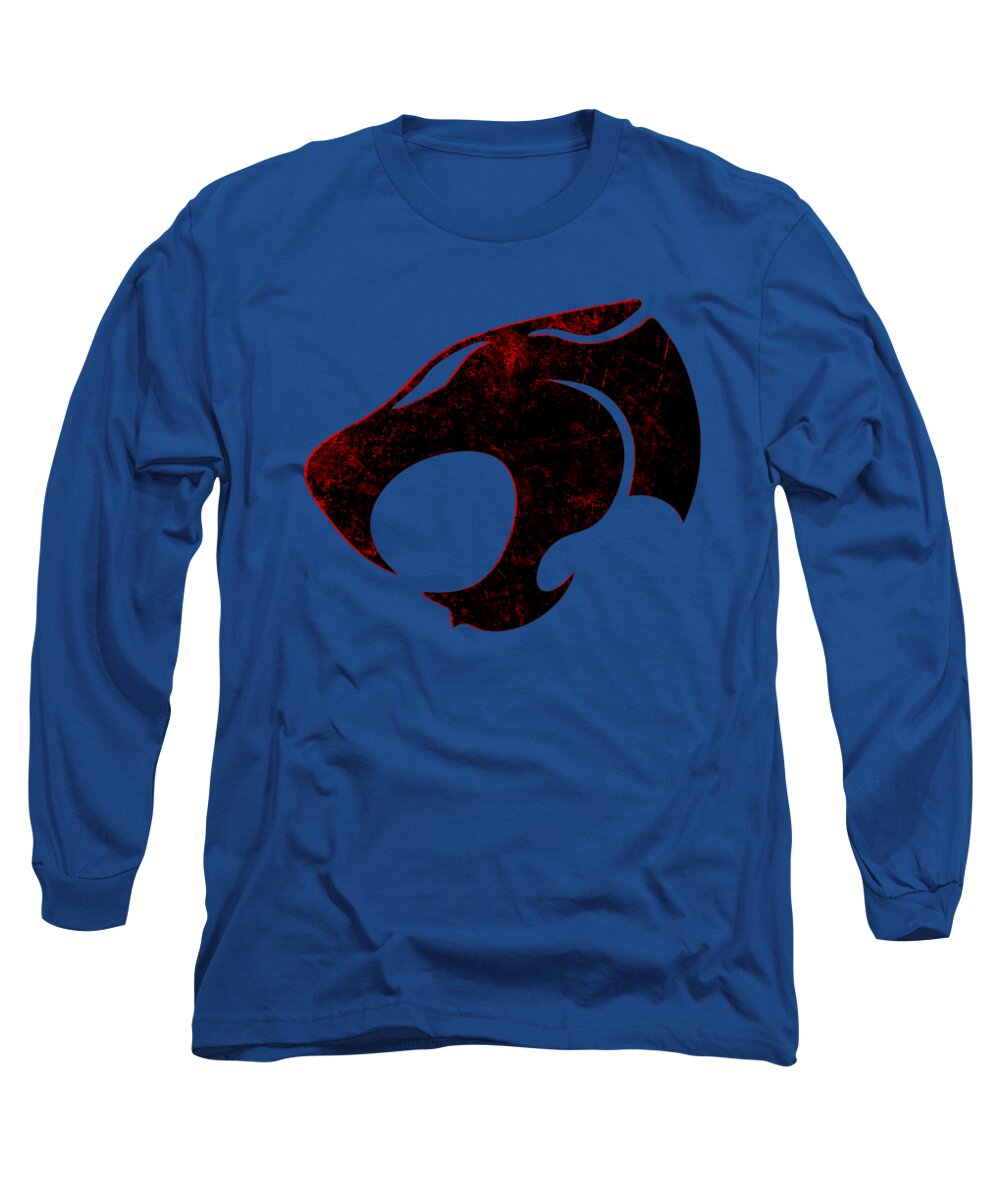 Thundera Distressed Thundercats Sign - Long Sleeve T-Shirt