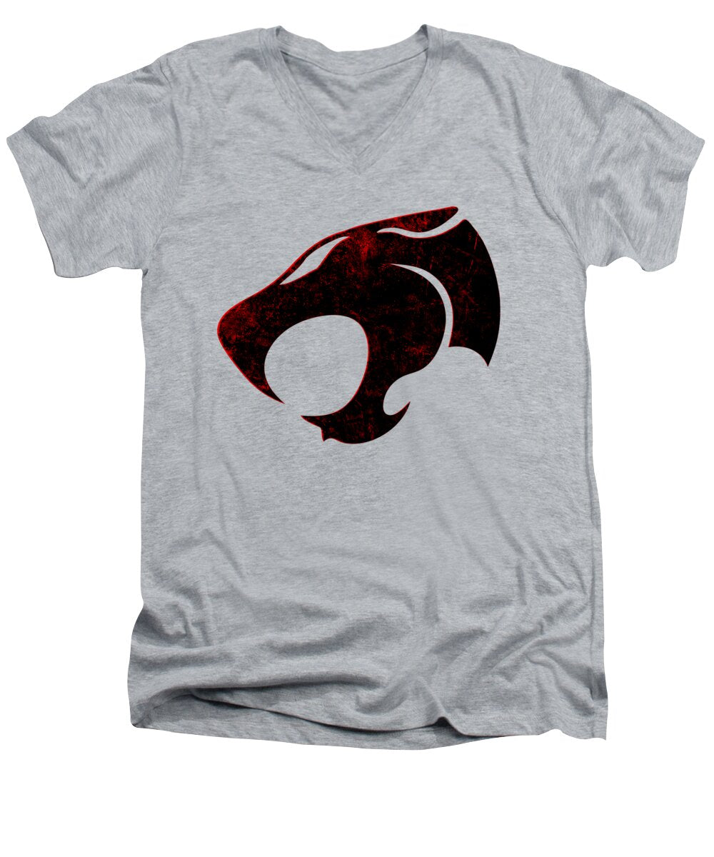 Thundera Distressed Thundercats Sign - Men's V-Neck T-Shirt