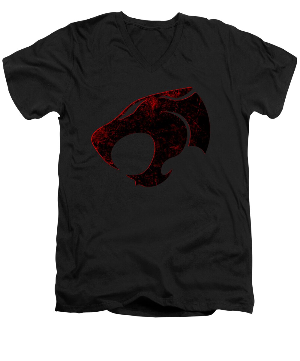 Thundera Distressed Thundercats Sign - Men's V-Neck T-Shirt
