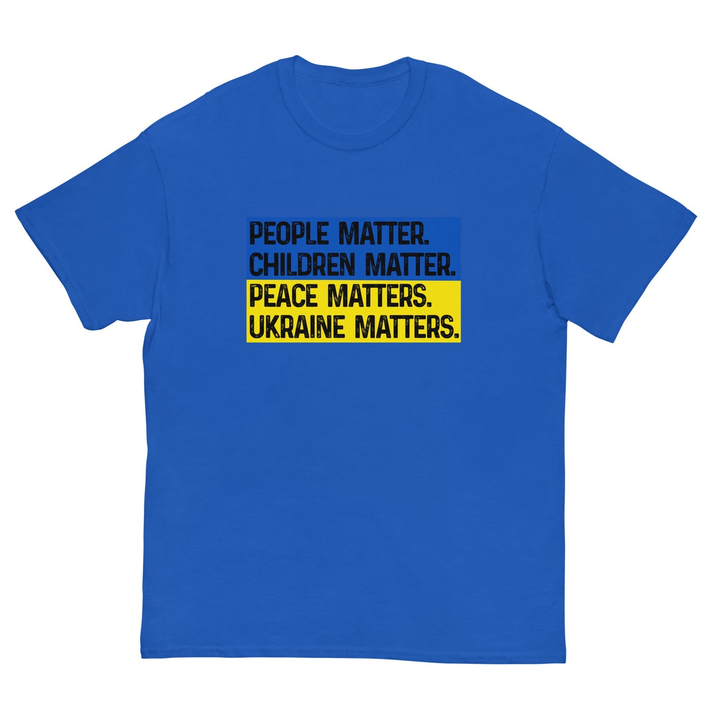 Ukraine Matters T-shirt Royal / S
