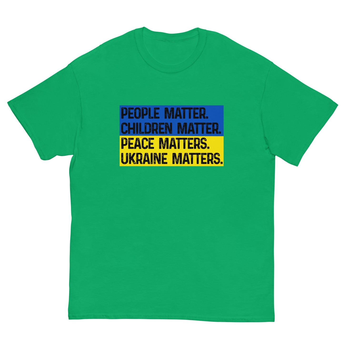 Ukraine Matters  T-shirt Irish Green / S