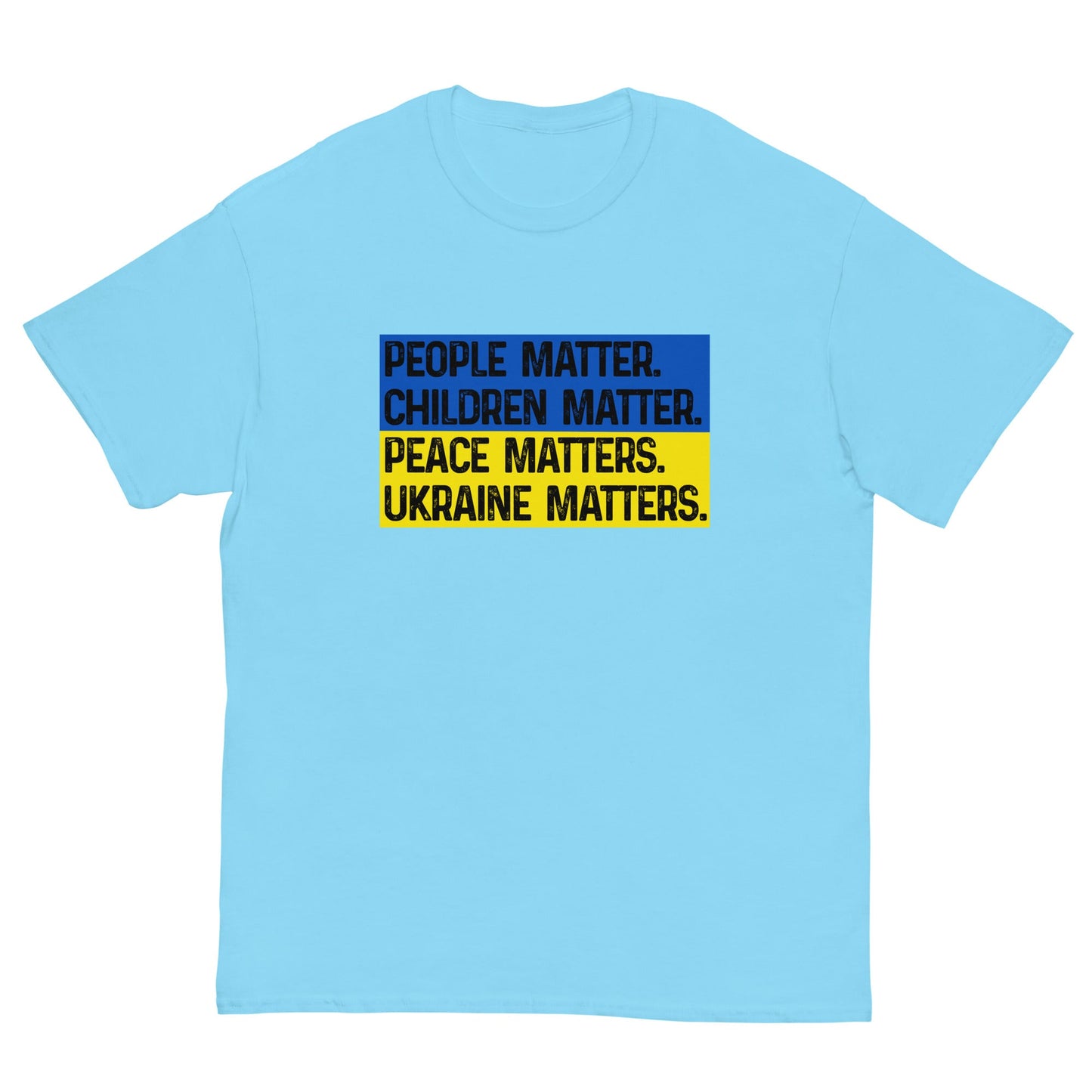 Ukraine Matters T-shirt Sky / S