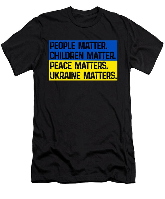 Ukraine Matters Ukrainian Flag - T-Shirt