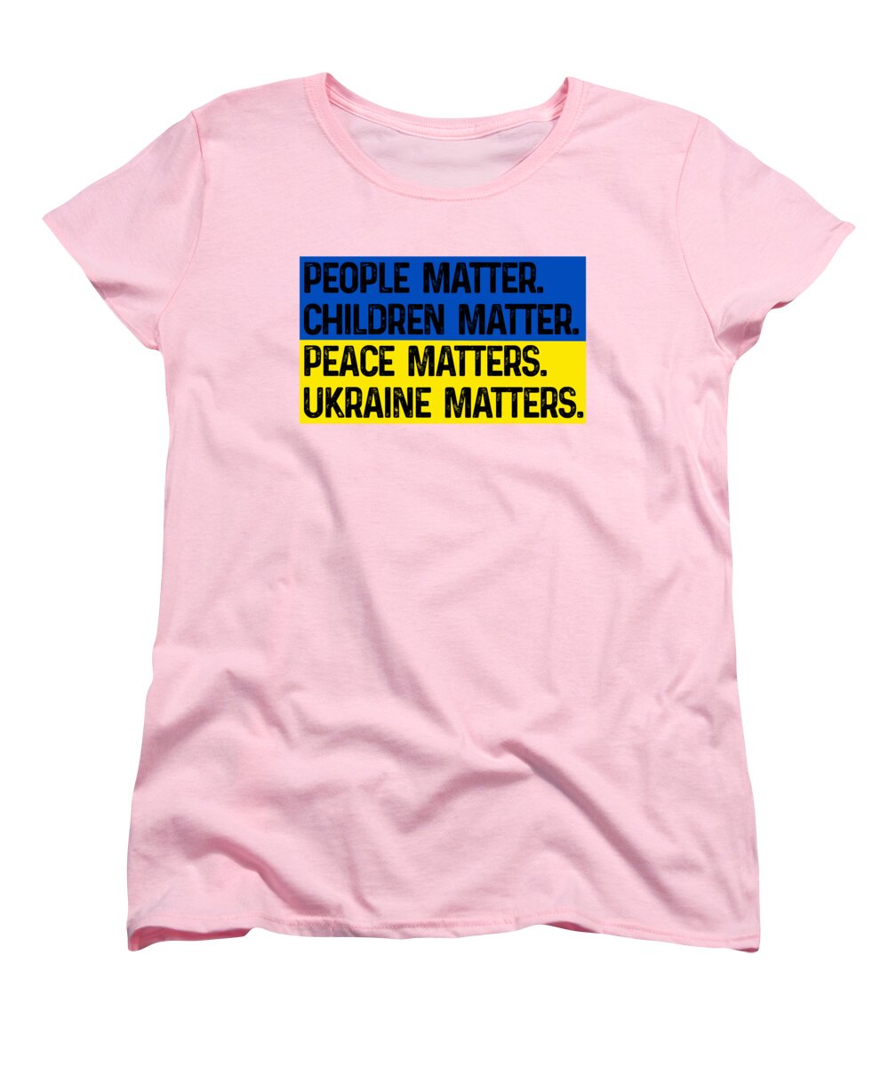 Ukraine Matters Ukrainian Flag - Women's T-Shirt (Standard Fit)