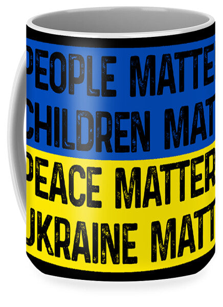 Ukraine Matters Ukrainian Flag - Mug