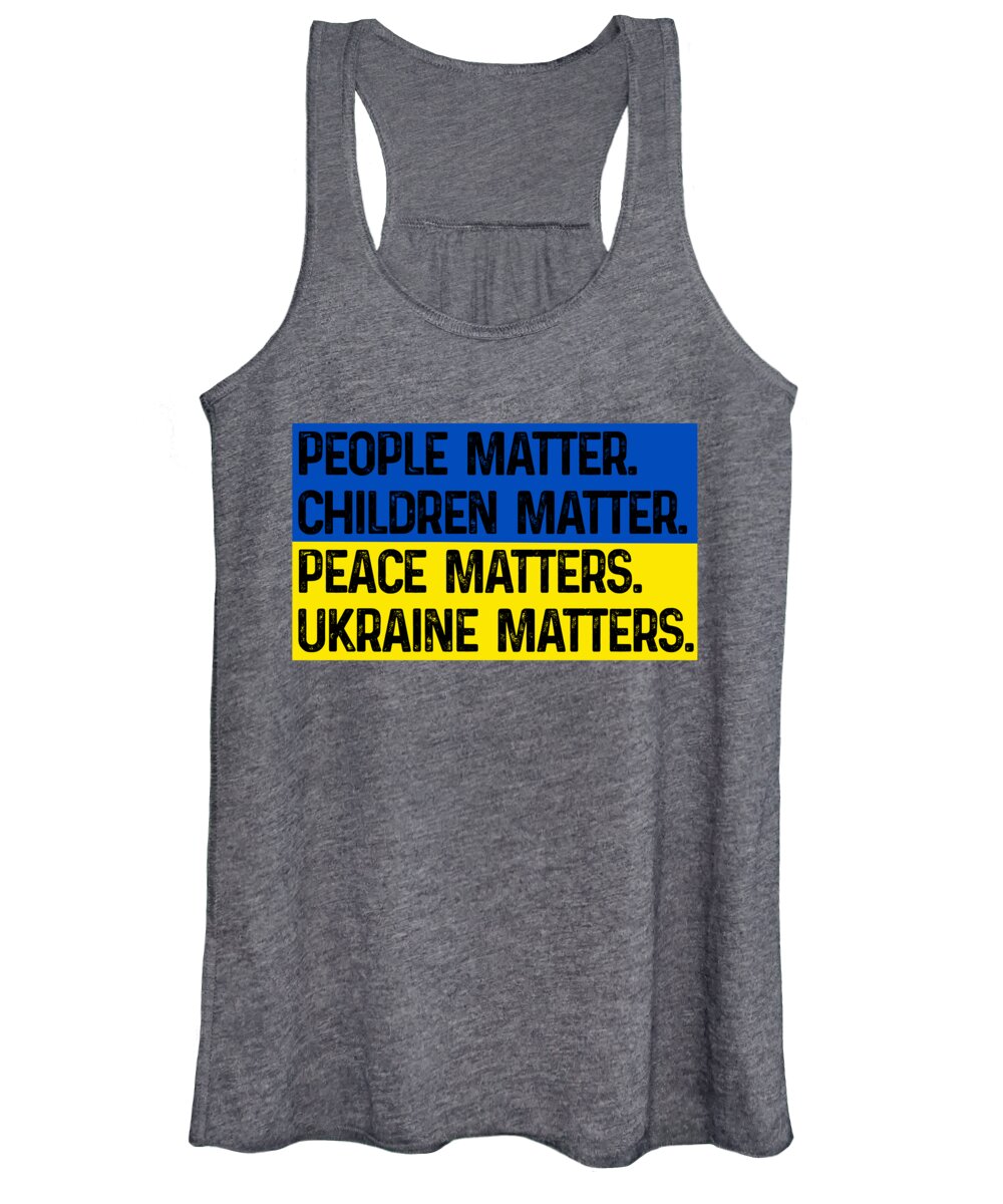 Ukraine Matters Ukrainian Flag - Women's Tank Top