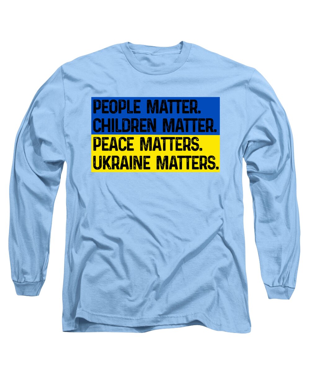 Ukraine Matters Ukrainian Flag - Long Sleeve T-Shirt