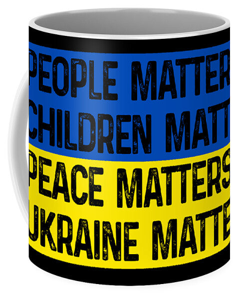 Ukraine Matters Ukrainian Flag - Mug