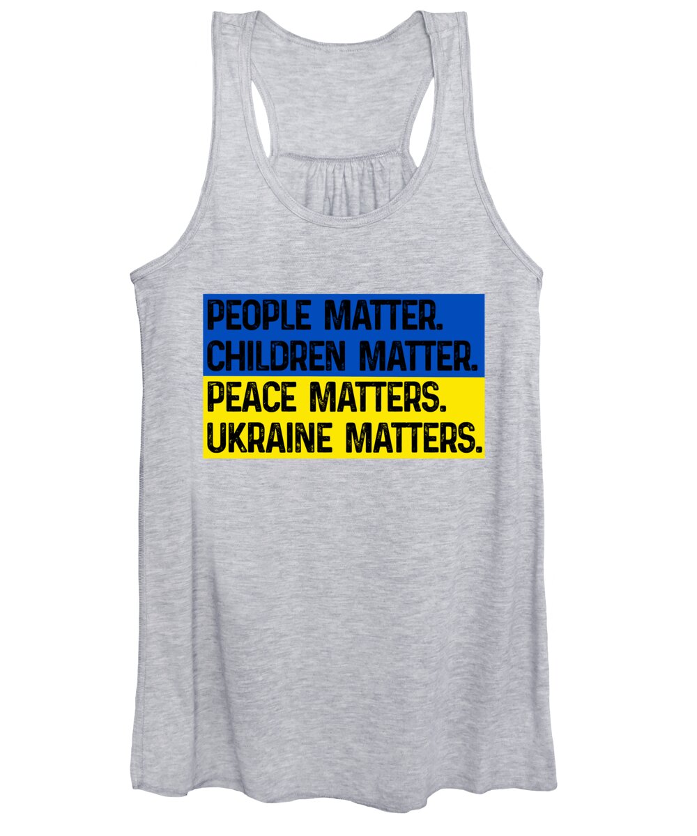 Ukraine Matters Ukrainian Flag - Women's Tank Top
