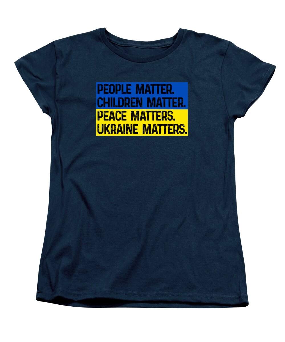 Ukraine Matters Ukrainian Flag - Women's T-Shirt (Standard Fit)
