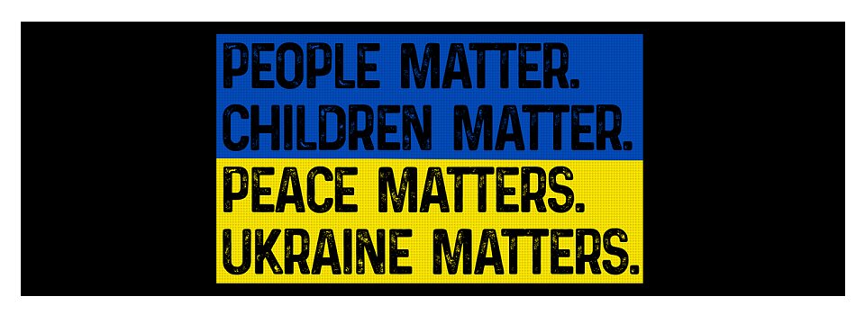 Ukraine Matters Ukrainian Flag - Yoga Mat