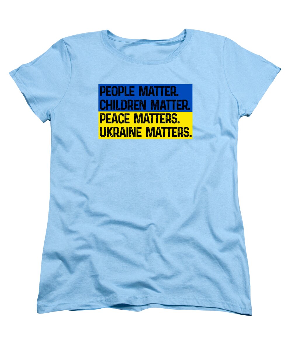 Ukraine Matters Ukrainian Flag - Women's T-Shirt (Standard Fit)