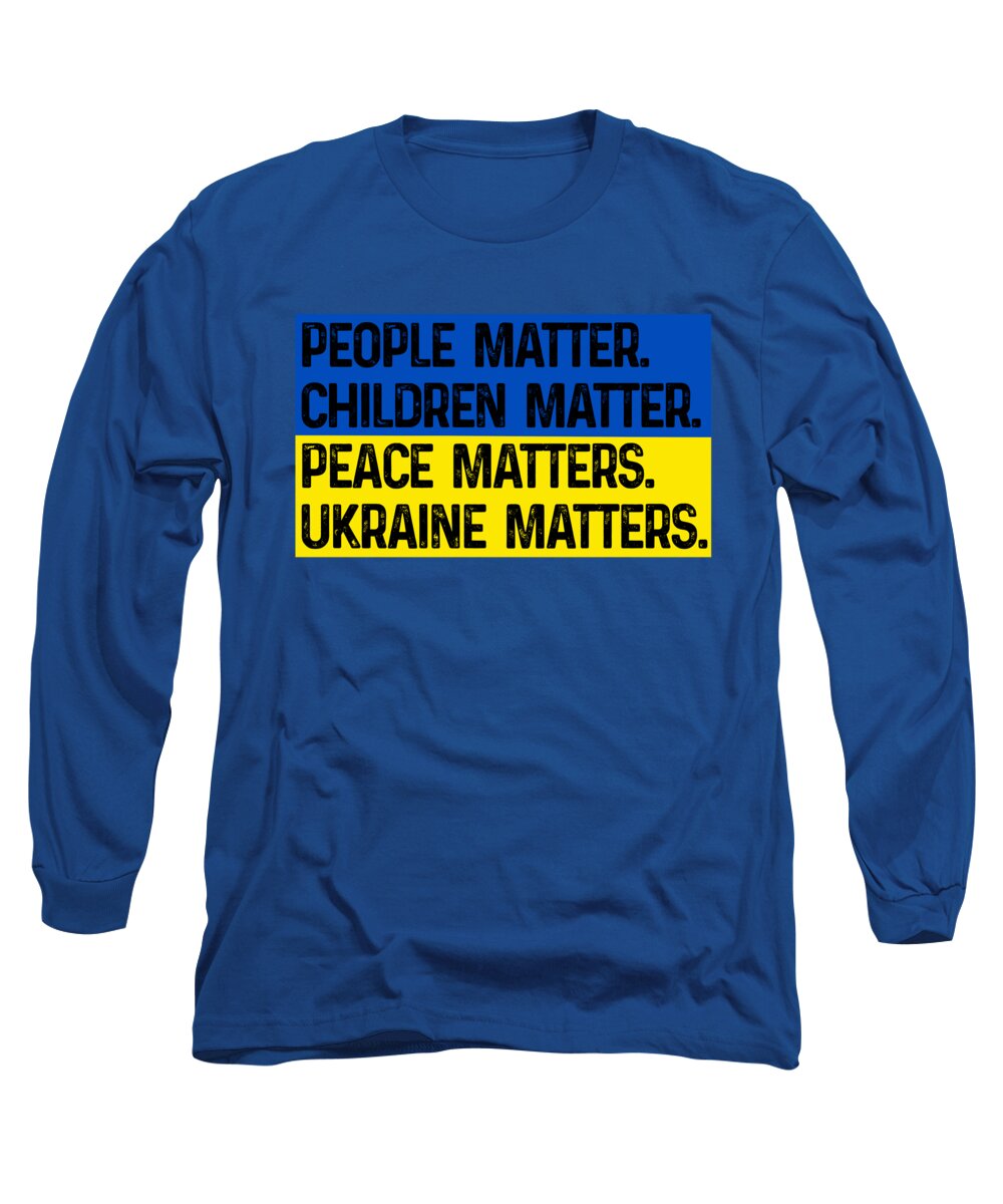 Ukraine Matters Ukrainian Flag - Long Sleeve T-Shirt