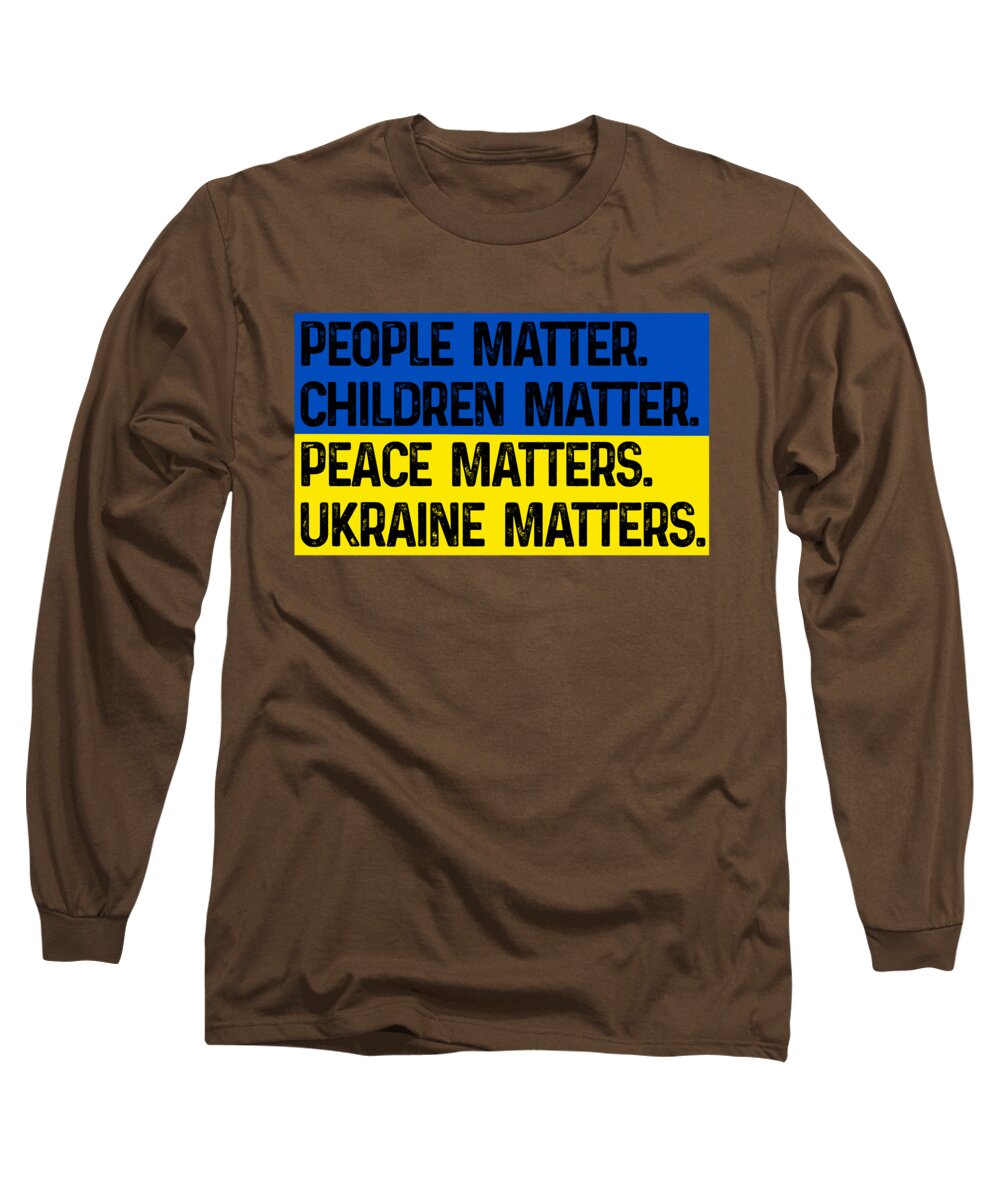 Ukraine Matters Ukrainian Flag - Long Sleeve T-Shirt