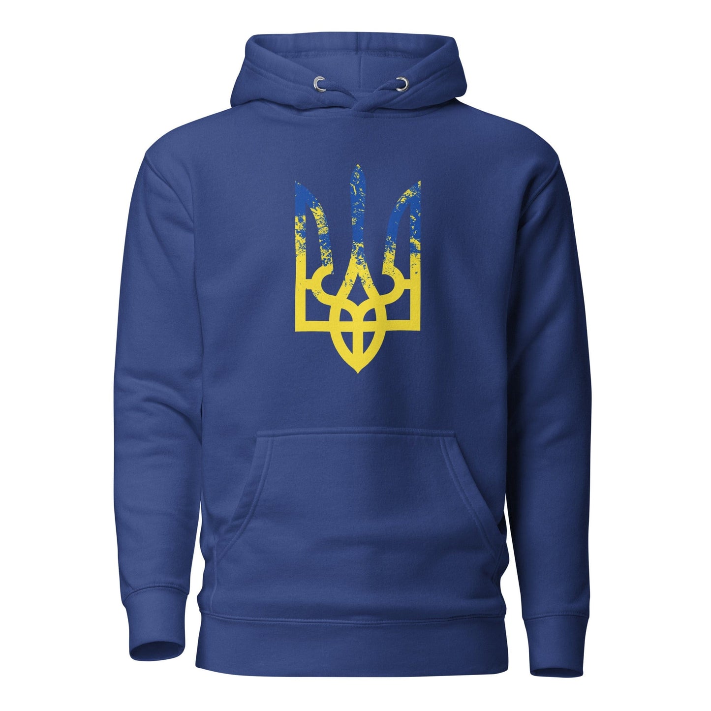 Ukrainian Trident Тризуб Hoodie Team Royal / S