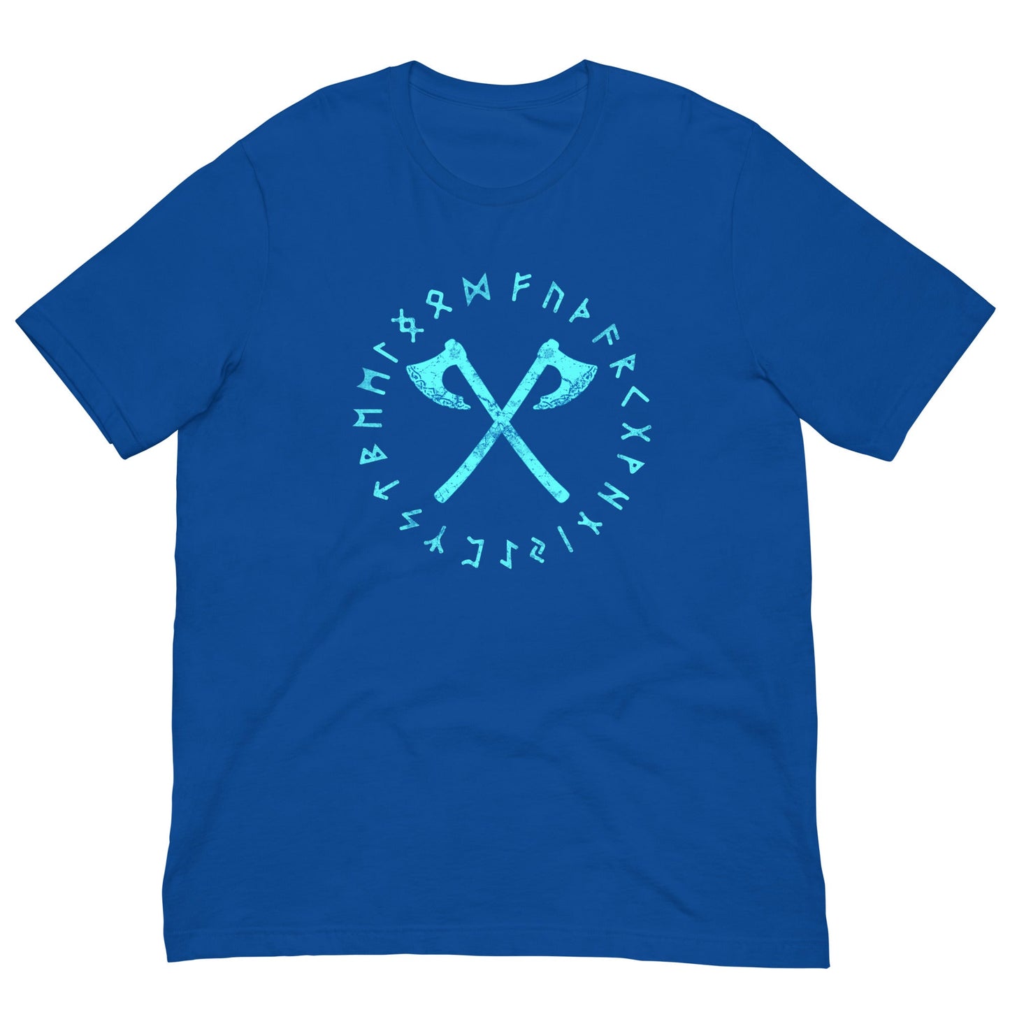 Viking Axes and Runes T-shirt True Royal / S
