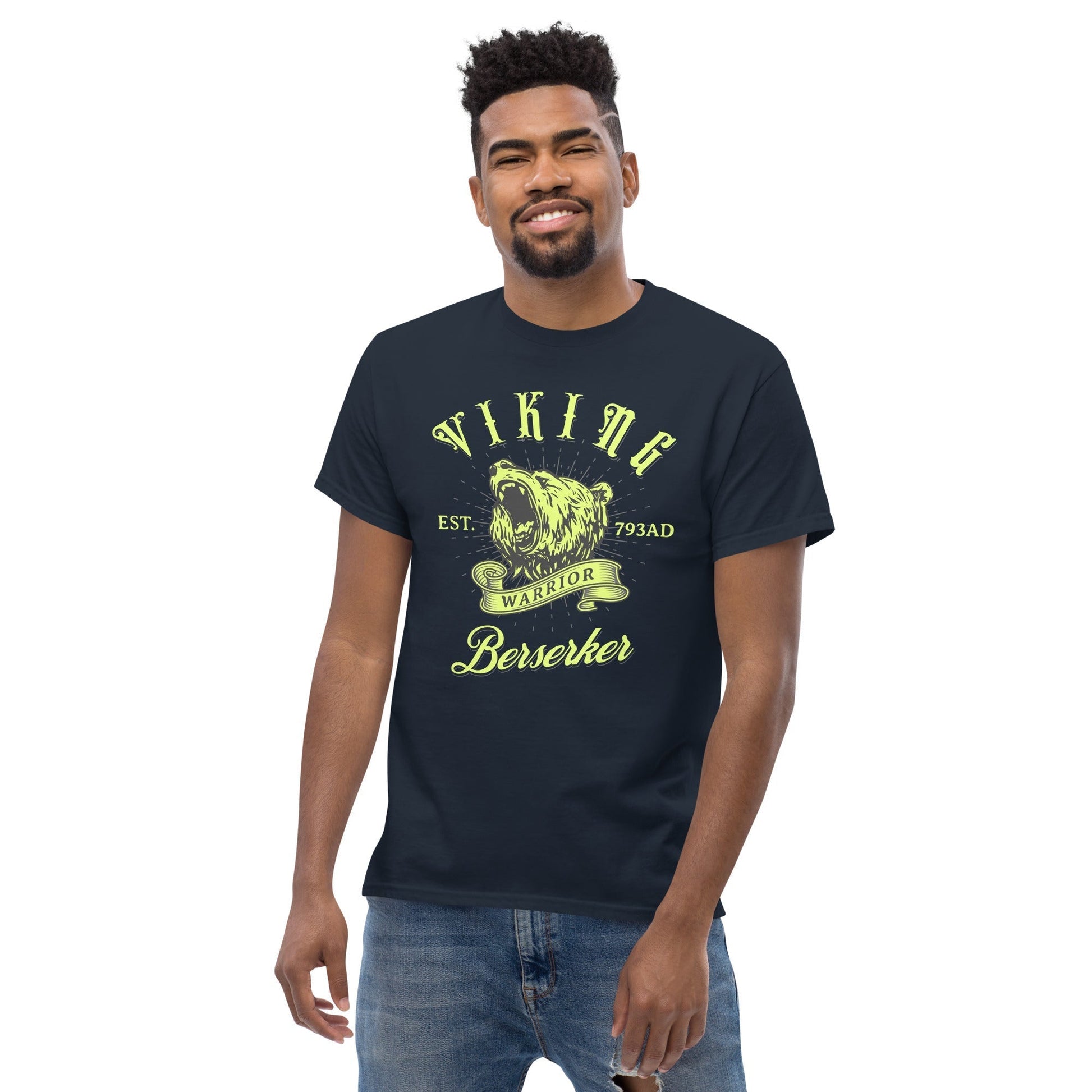 Scar Design Viking Berserker Warrior T-shirt