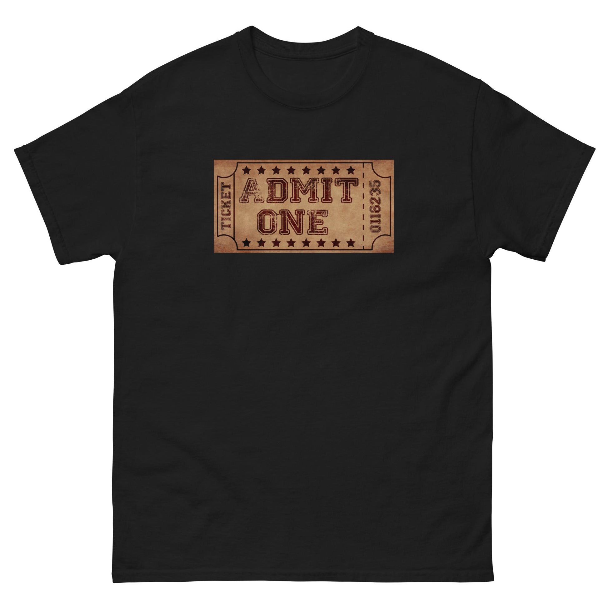 Scar Design Black / S Vintage Cinema Ticket T-shirt