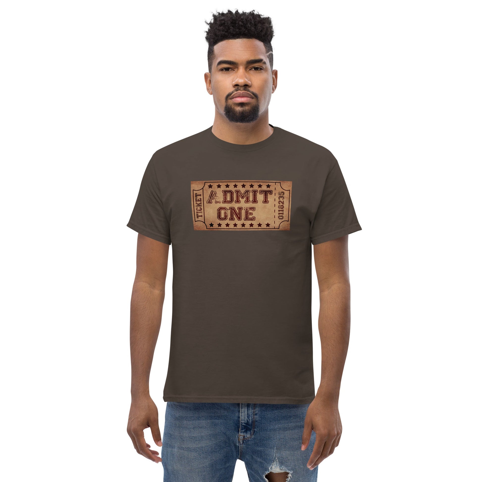 Scar Design Vintage Cinema Ticket T-shirt