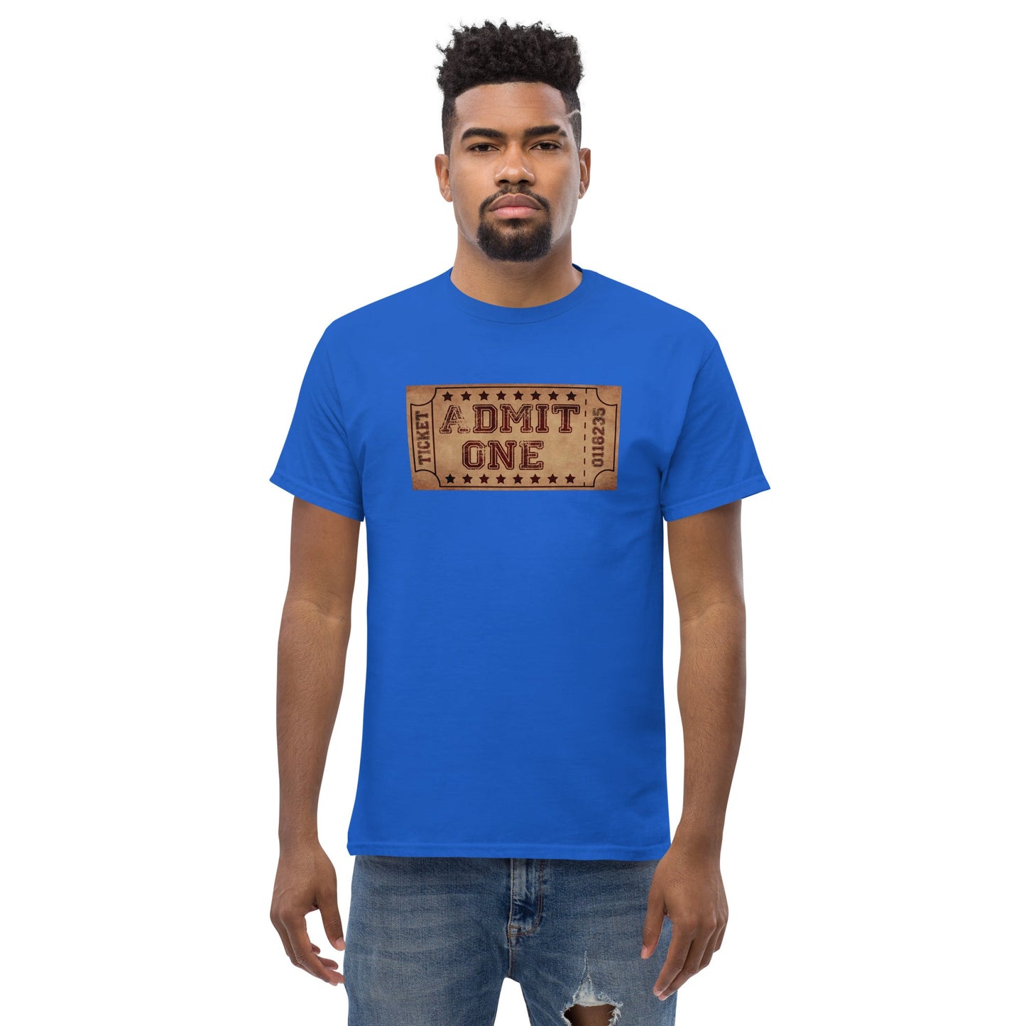 Scar Design Vintage Cinema Ticket T-shirt