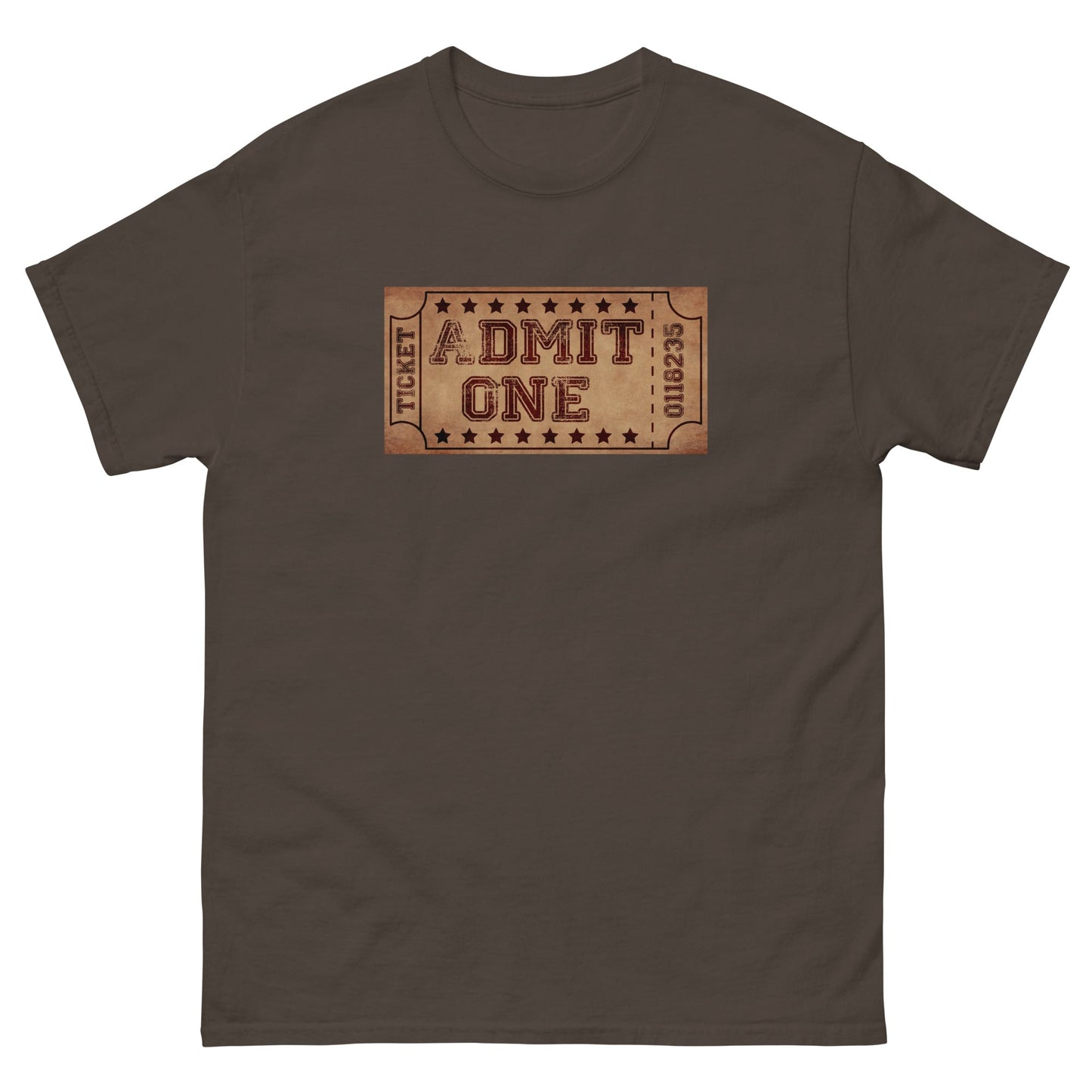 Scar Design Dark Chocolate / S Vintage Cinema Ticket T-shirt