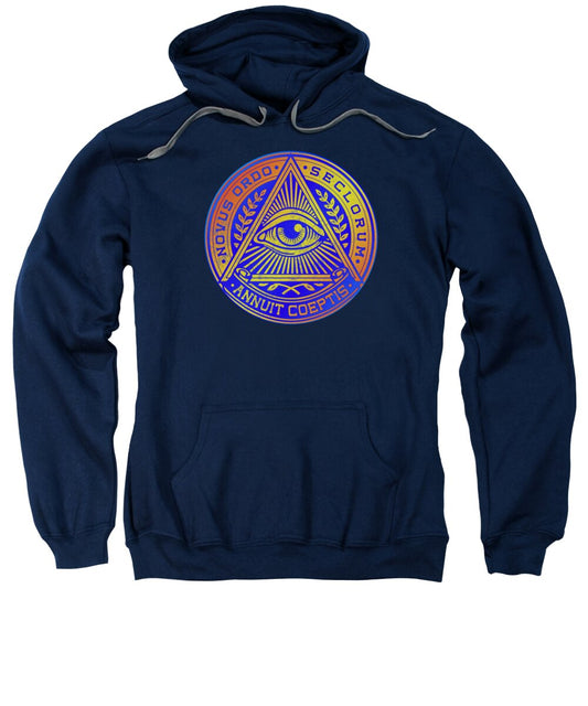 Vintage Illuminati Symbol Novus Ordo Seal - Sweatshirt