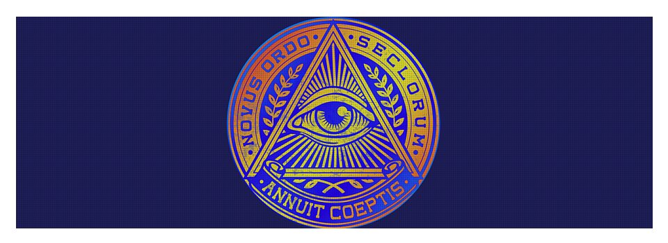 Vintage Illuminati Symbol Novus Ordo Seal - Yoga Mat