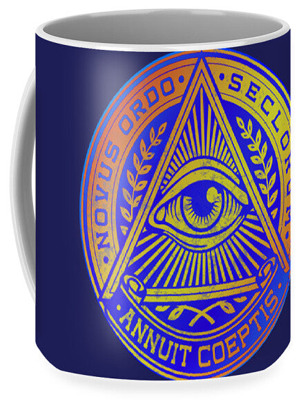 Vintage Illuminati Symbol Novus Ordo Seal - Mug