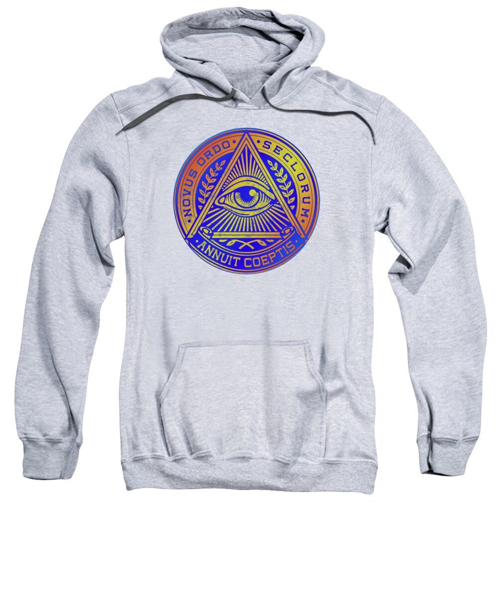 Vintage Illuminati Symbol Novus Ordo Seal - Sweatshirt