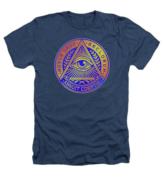 Vintage Illuminati Symbol Novus Ordo Seal - Heathers T-Shirt