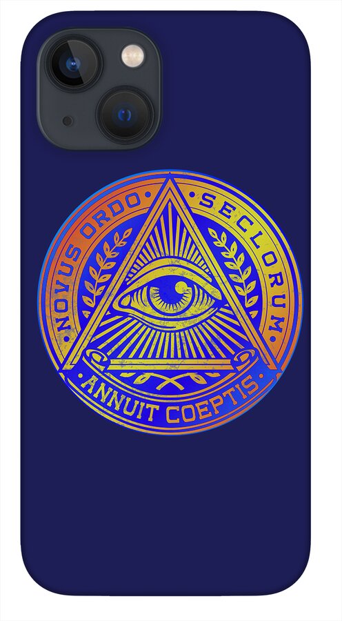 Vintage Illuminati Symbol Novus Ordo Seal - Phone Case