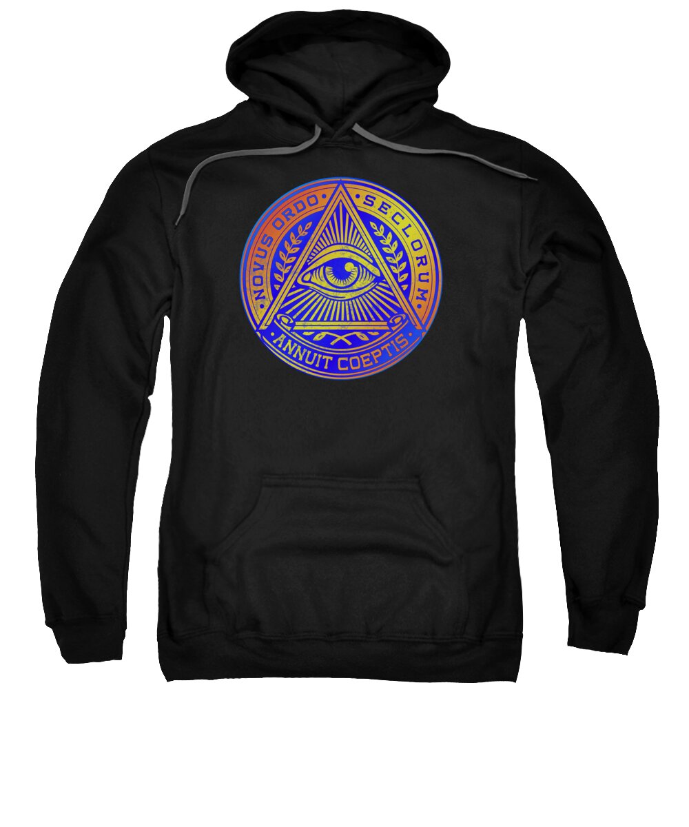 Vintage Illuminati Symbol Novus Ordo Seal - Sweatshirt