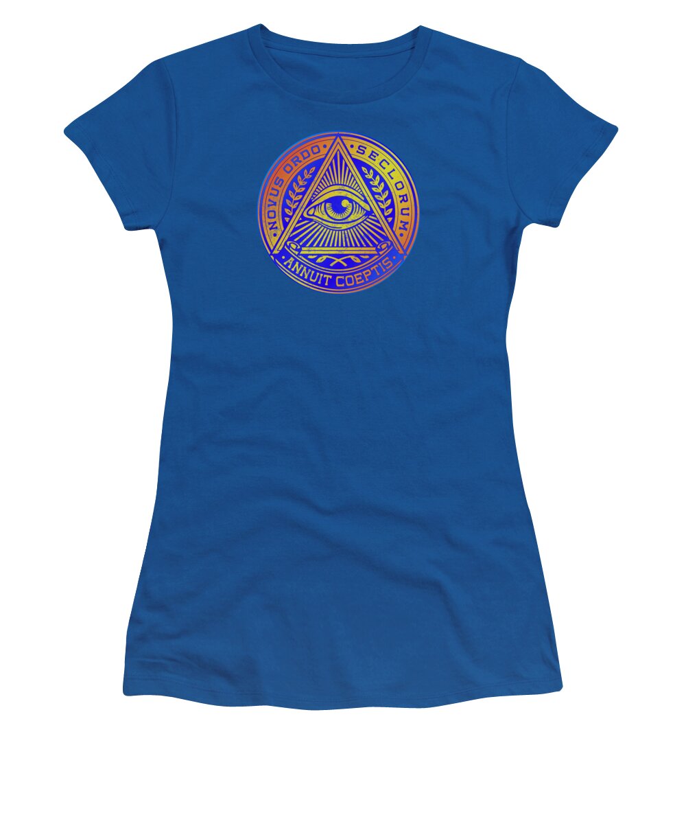Vintage Illuminati Symbol Novus Ordo Seal - Women's T-Shirt