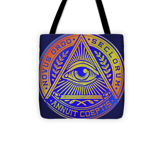 Vintage Illuminati Symbol Novus Ordo Seal - Tote Bag
