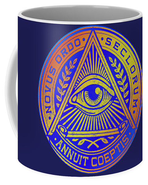 Vintage Illuminati Symbol Novus Ordo Seal - Mug