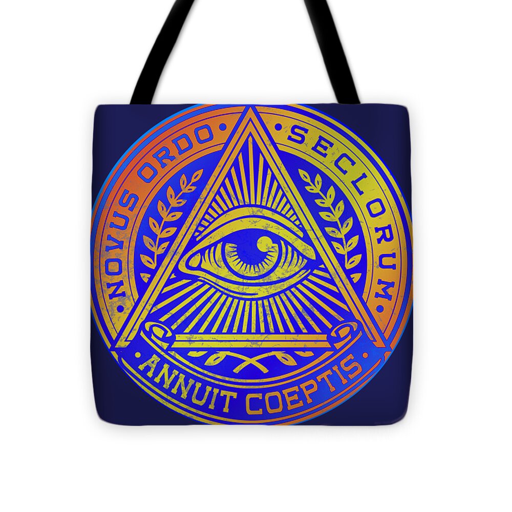 Vintage Illuminati Symbol Novus Ordo Seal - Tote Bag